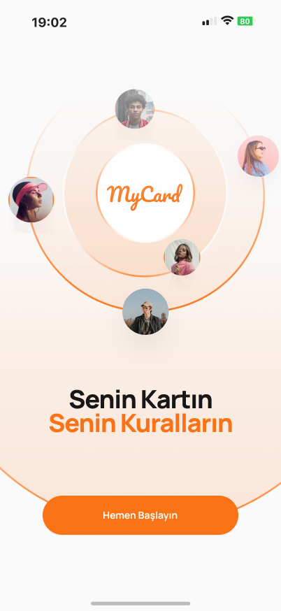 MyCard — ekran 1