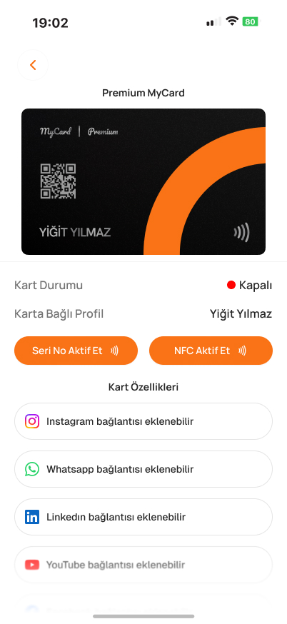 MyCard — ekran 6
